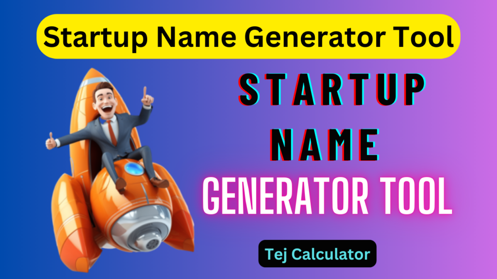Startup Name Generator Tool